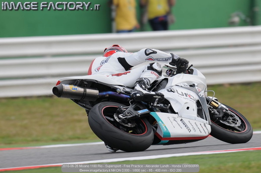 2010-06-26 Misano 1180 Rio - Supersport - Free Practice - Alexander Lundh - Honda CBR600RR